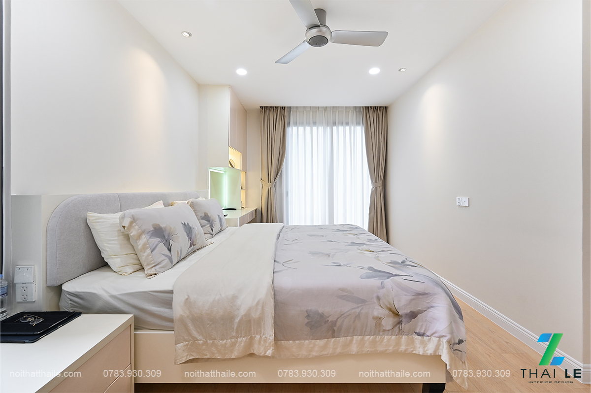 Thi công nội thất phòng ngủ 01 căn hộ Hà Đô Centrosa - Block O1